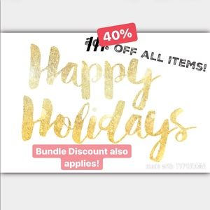 I just doubled the discount!! 40% off all Items!